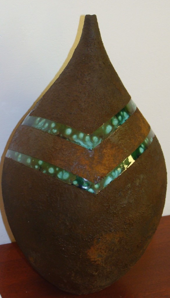 Bob Race bands of green crystal pot